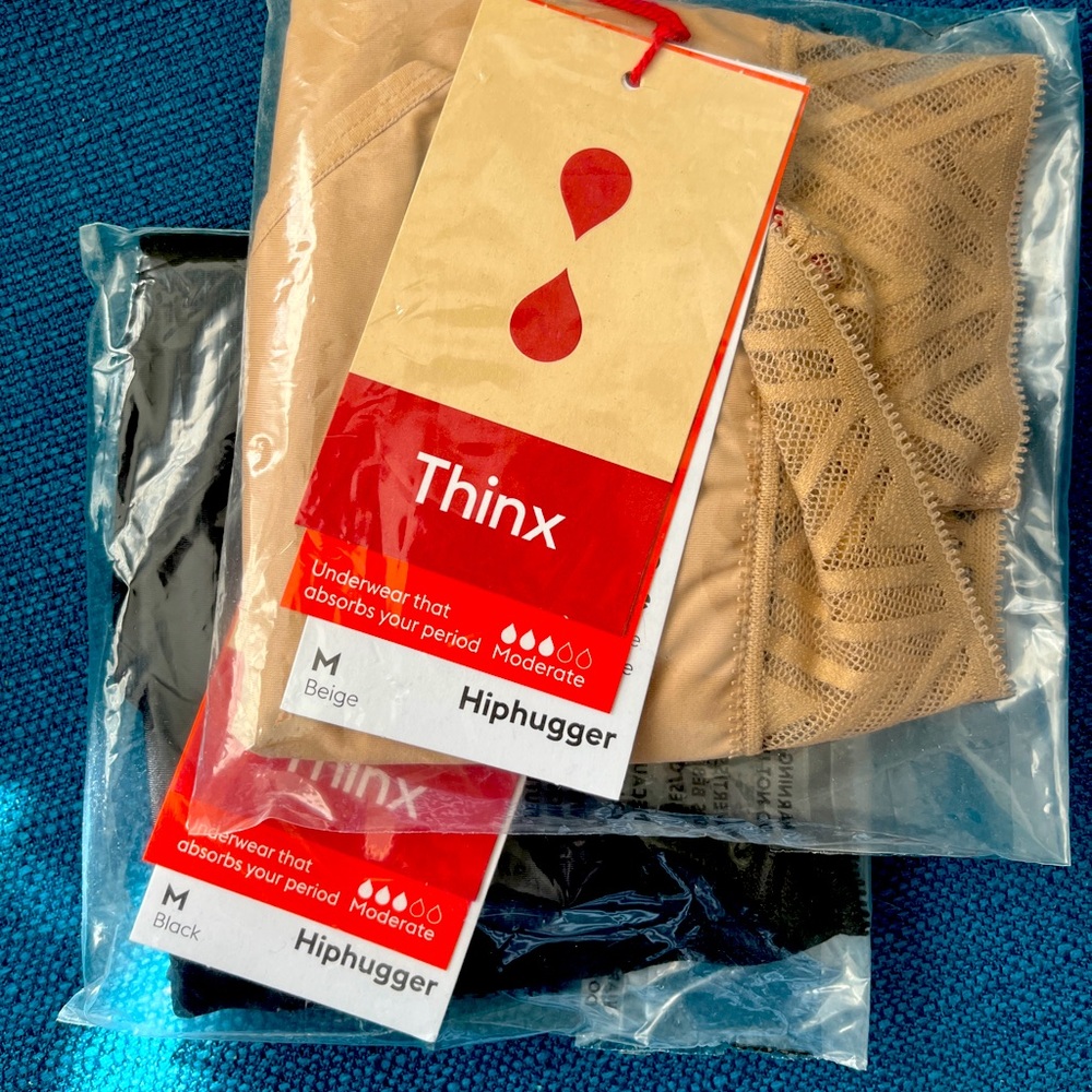 Thinx absorbent undies (medium) 2 pair